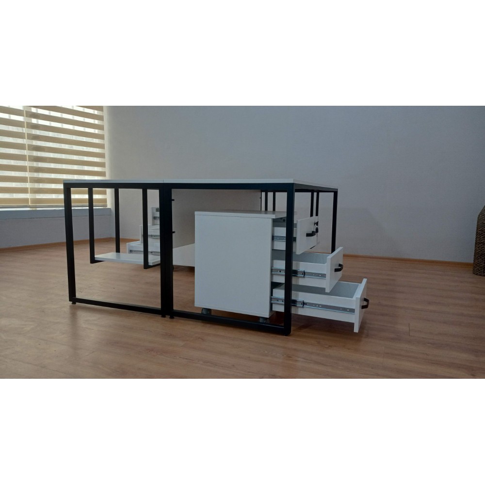 Bureau Binaire Keson Blanc