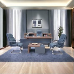 Bureau Exécutif Bureau Istanbul Canberra - Anthracite Noyer