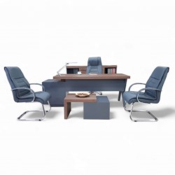 Bureau Exécutif Bureau Istanbul Canberra - Anthracite Noyer