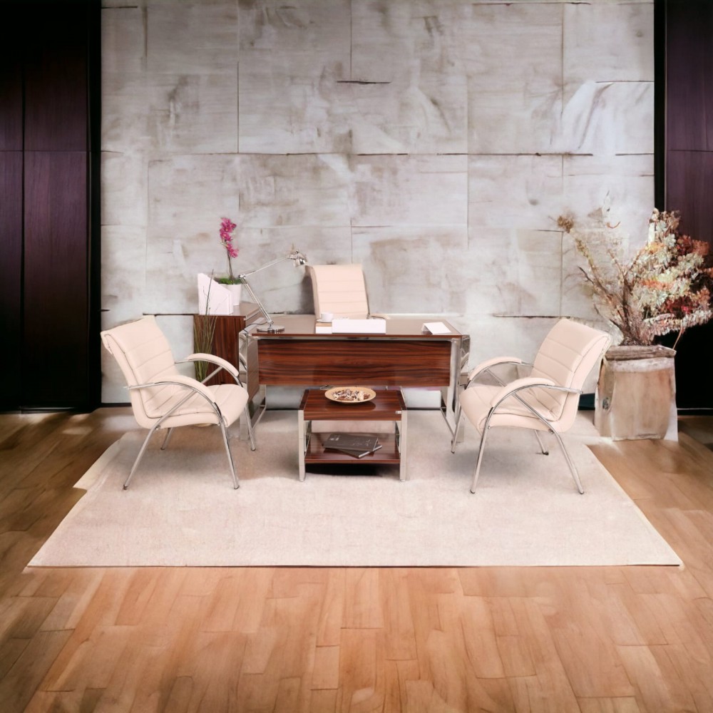 Bureau D'Istanbul Bureau Personnel De L'Équipe High Gloss Noyer