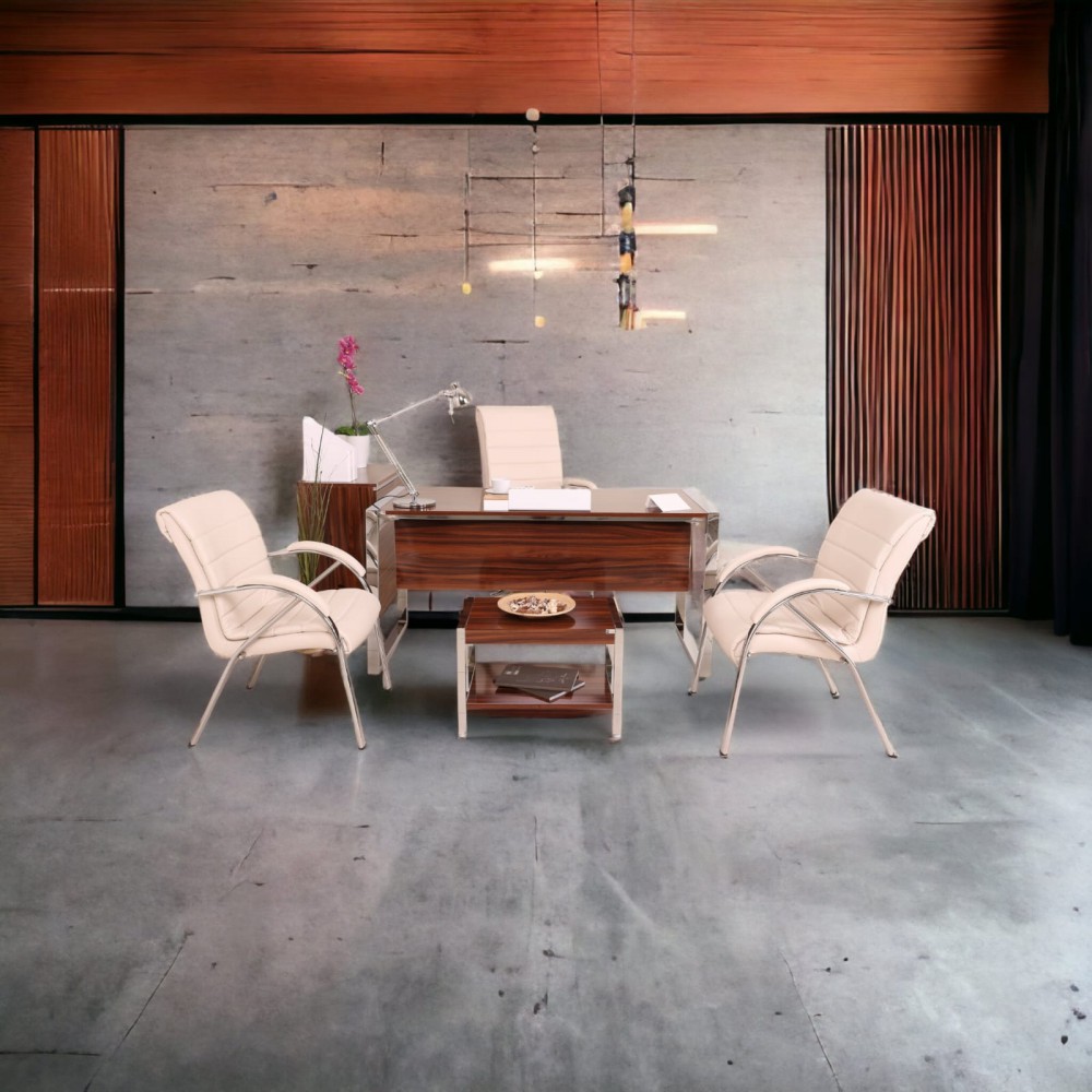 Bureau D'Istanbul Bureau Personnel De L'Équipe High Gloss Noyer