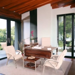 Bureau D'Istanbul Bureau Personnel De L'Équipe High Gloss Noyer