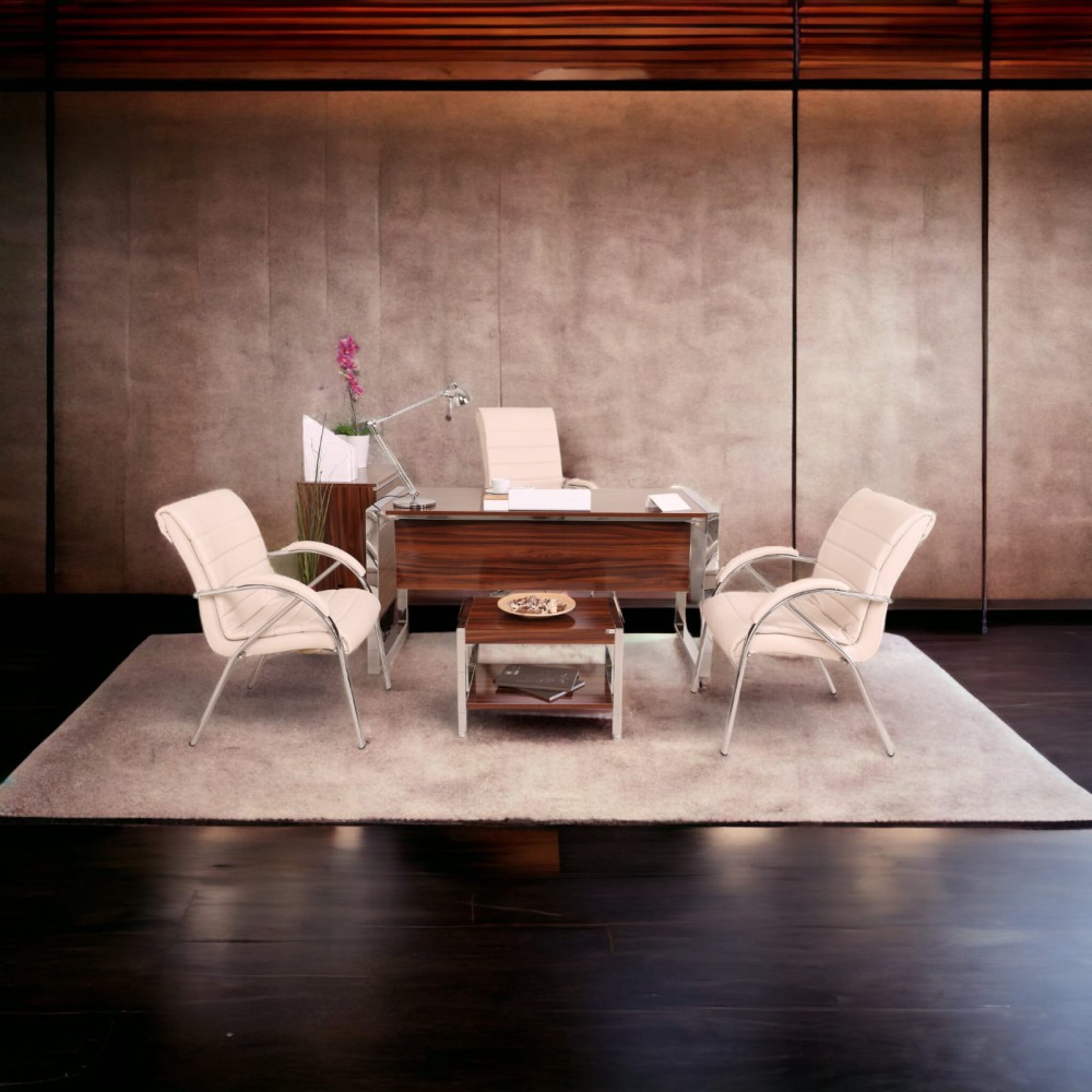 Bureau D'Istanbul Bureau Personnel De L'Équipe High Gloss Noyer