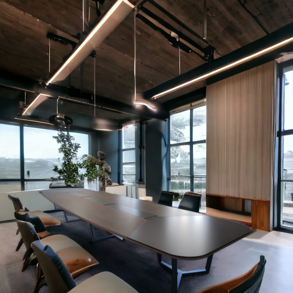 Grand Bureau De Réunion Ovale 20-22 Personnes