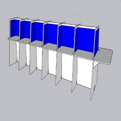 Bureau du centre d'appels