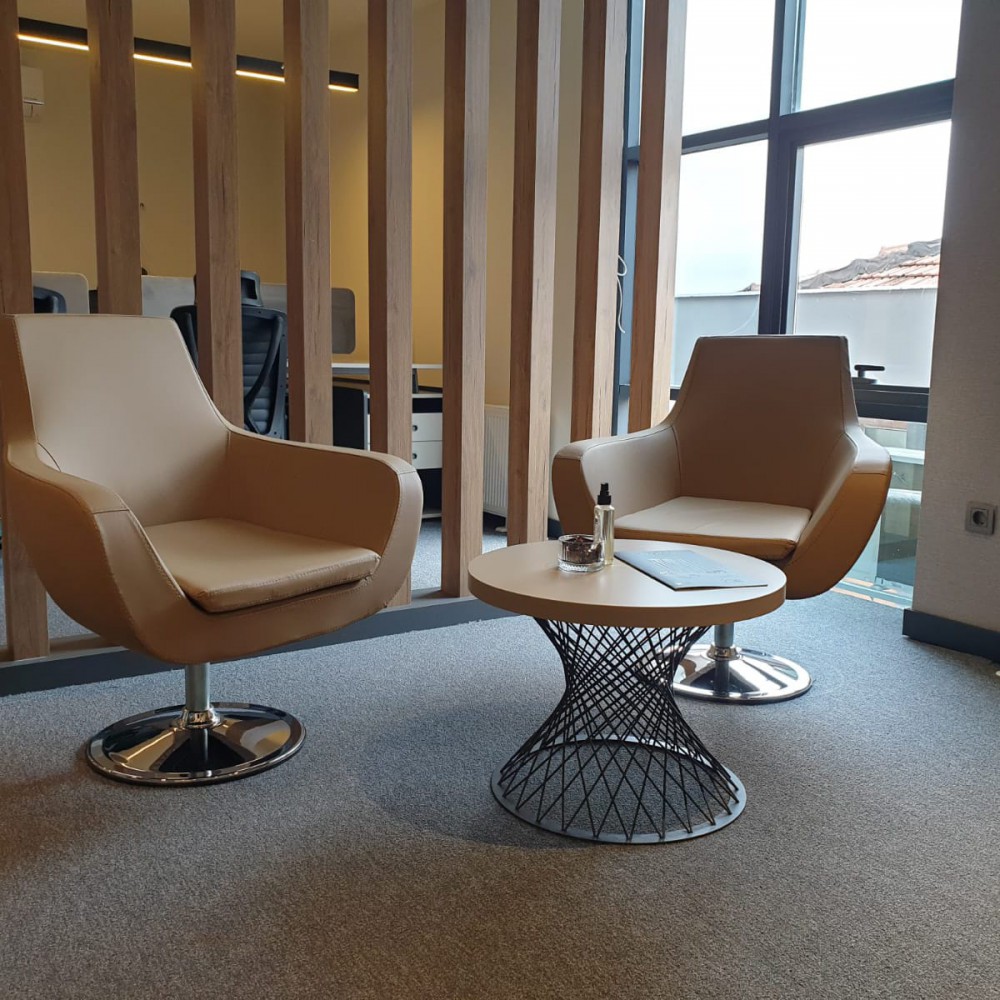 Fauteuil D'Attente Kayra - Pieds Flans