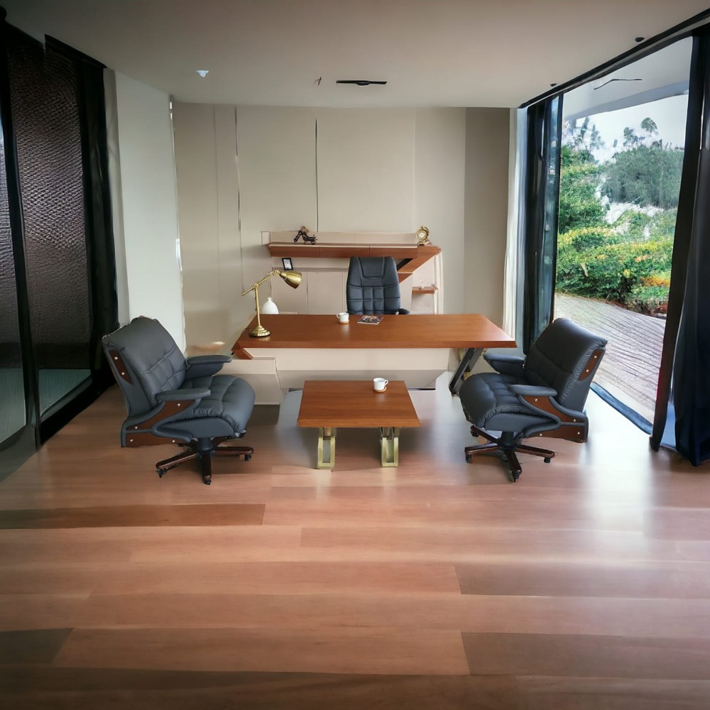 Ensemble de bureau exécutif doré