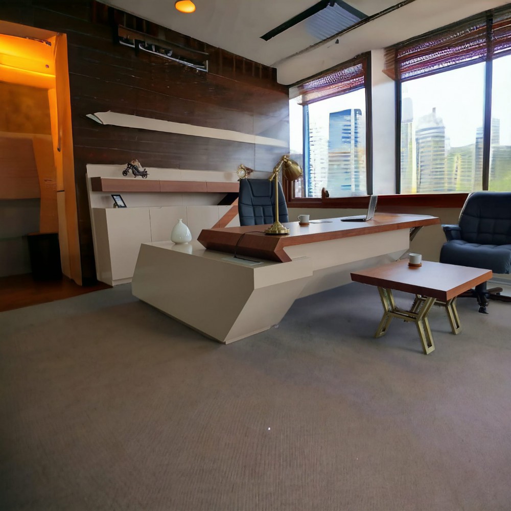 Ensemble de bureau exécutif doré