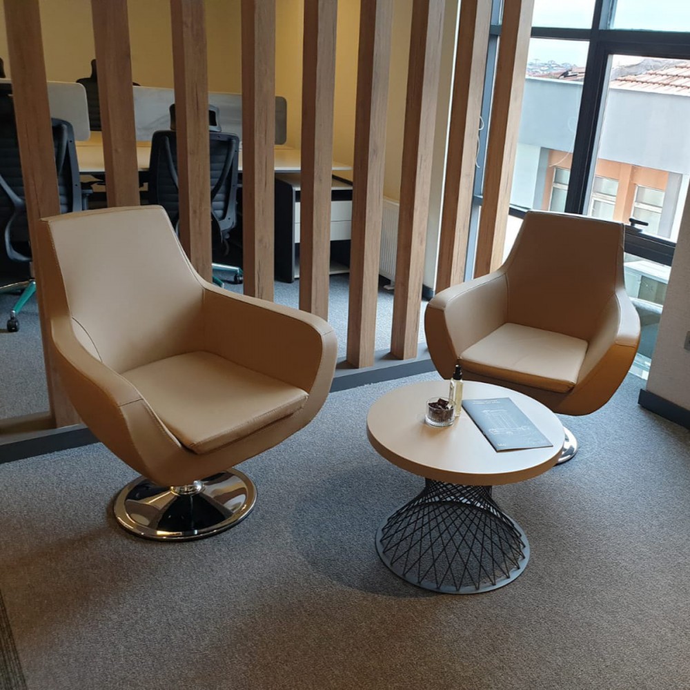 Fauteuil D'Attente Kayra - Pieds Flans