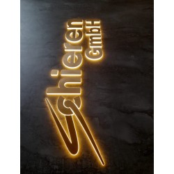 Décoration Murale De Bureau Avec Logo Led 3D