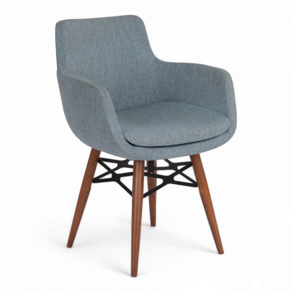 Chaise d'invité Utak avec pieds en bois