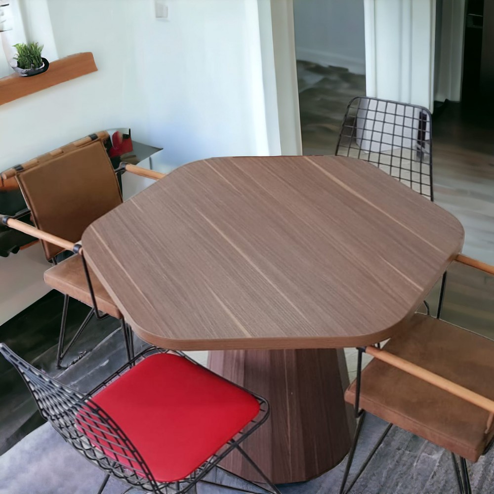 Pied conique en bois de réunion ronde