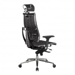 Chaise De Direction En Velours Avec Structure Métallique