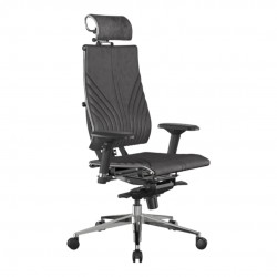 Chaise De Direction En Velours Avec Structure Métallique