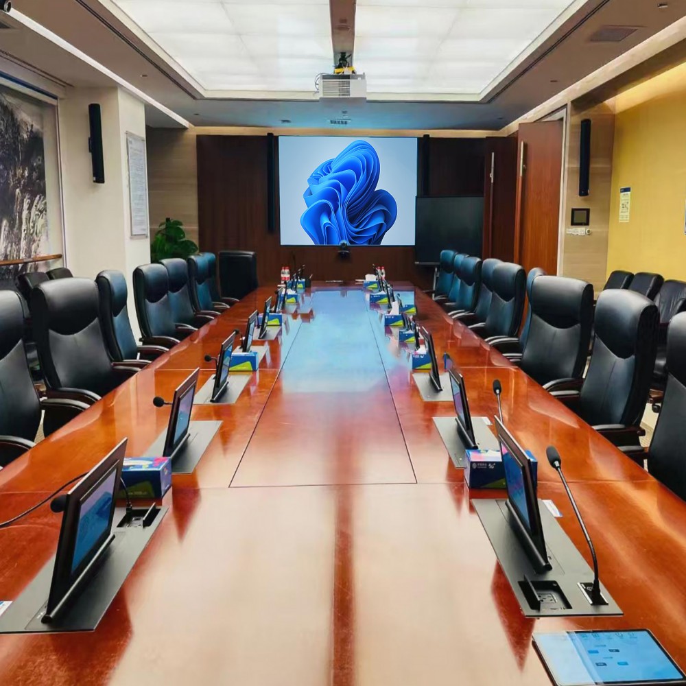 Support de moniteur rétractable avec écran