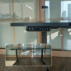 Bureau à roulettes motorisé à hauteur réglable IOM