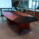 Grande table de réunion en cuir OSB Tuzla