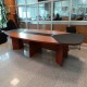 Grande table de réunion en cuir OSB Tuzla