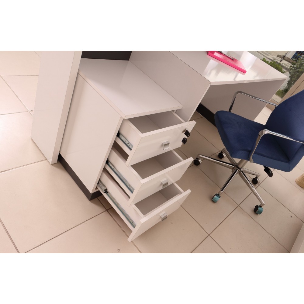 Box Office Bureau De Réception Table Blanc Anthracite Istanbul