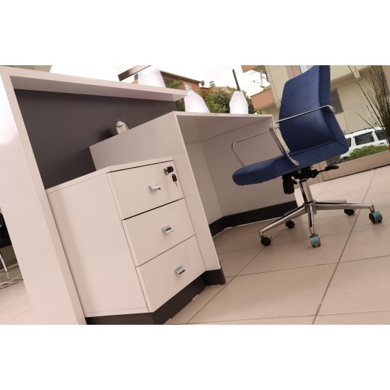 Box Office Bureau De Réception Table Blanc Anthracite Istanbul
