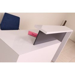 Box Office Bureau De Réception Table Blanc Anthracite Istanbul