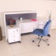 Box Office Bureau De Réception Table Blanc Anthracite Istanbul