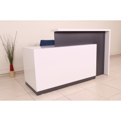 Box Office Bureau De Réception Table Blanc Anthracite Istanbul