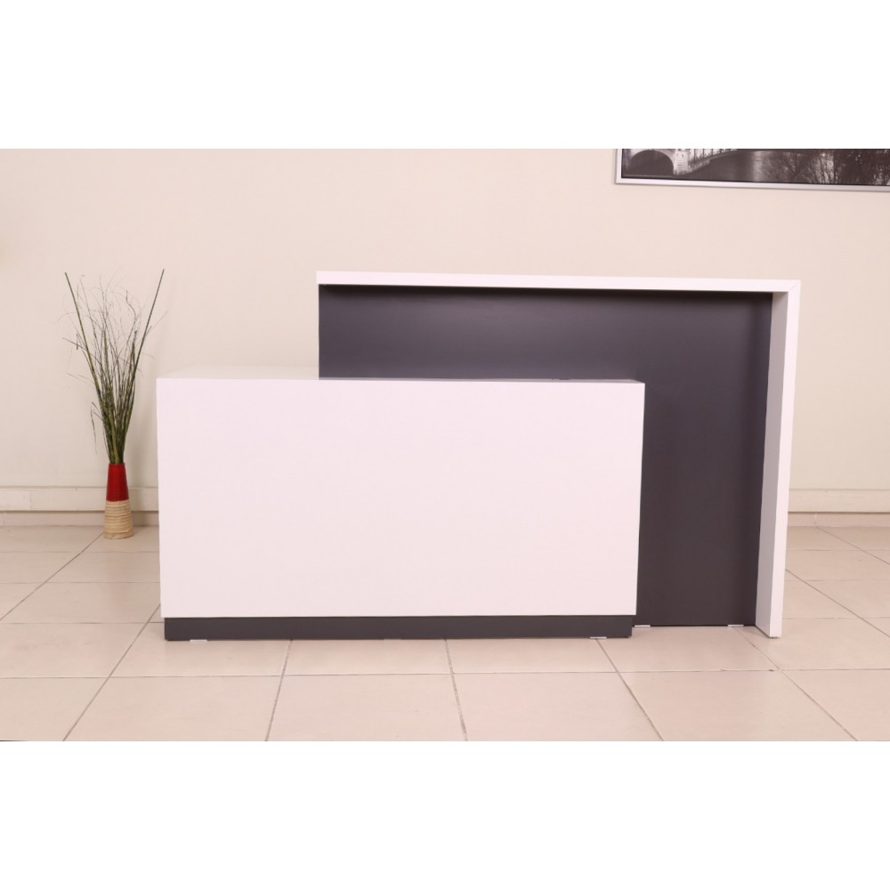 Box Office Bureau De Réception Table Blanc Anthracite Istanbul