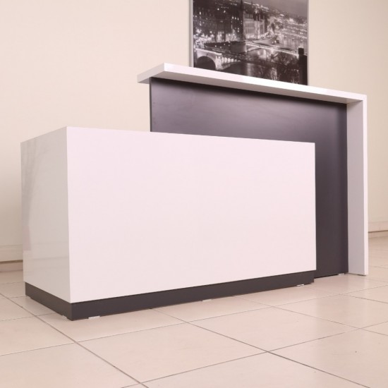 Box Office Bureau De Réception Table Blanc Anthracite Istanbul