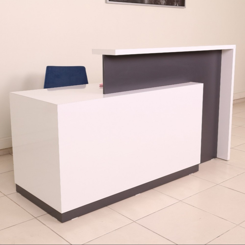 Box Office Bureau De Réception Table Blanc Anthracite Istanbul