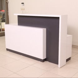 Box Office Bureau De Réception Table Blanc Anthracite Istanbul