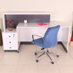 Box Office Bureau De Réception Table Blanc Anthracite Istanbul