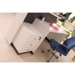 Box Office Bureau De Réception Table Blanc Anthracite Istanbul