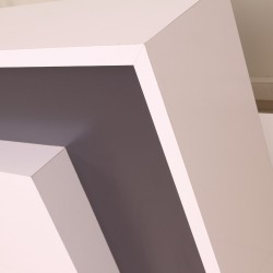 Box Office Bureau De Réception Table Blanc Anthracite Istanbul