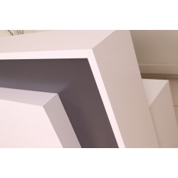 Box Office Bureau De Réception Table Blanc Anthracite Istanbul