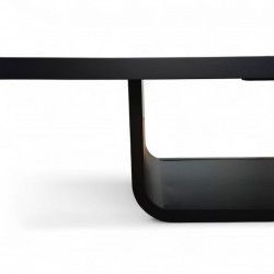 Grande Table De Réunion Laquée Noire Pour 20 Personnes