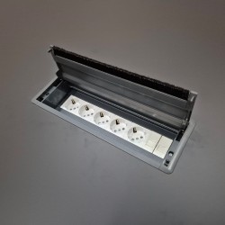 Grande Table De Réunion Laquée Noire Pour 20 Personnes