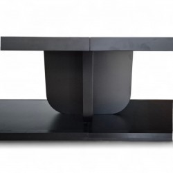 Grande Table De Réunion Laquée Noire Pour 20 Personnes