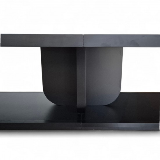 Grande Table De Réunion Laquée Noire Pour 20 Personnes