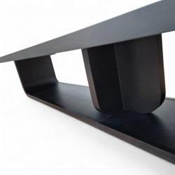 Grande Table De Réunion Laquée Noire Pour 20 Personnes