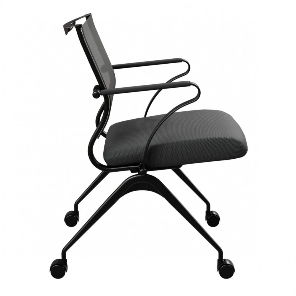 Chaise De Réunion Ergo Avec Cadre En Métal Et 4 Roues