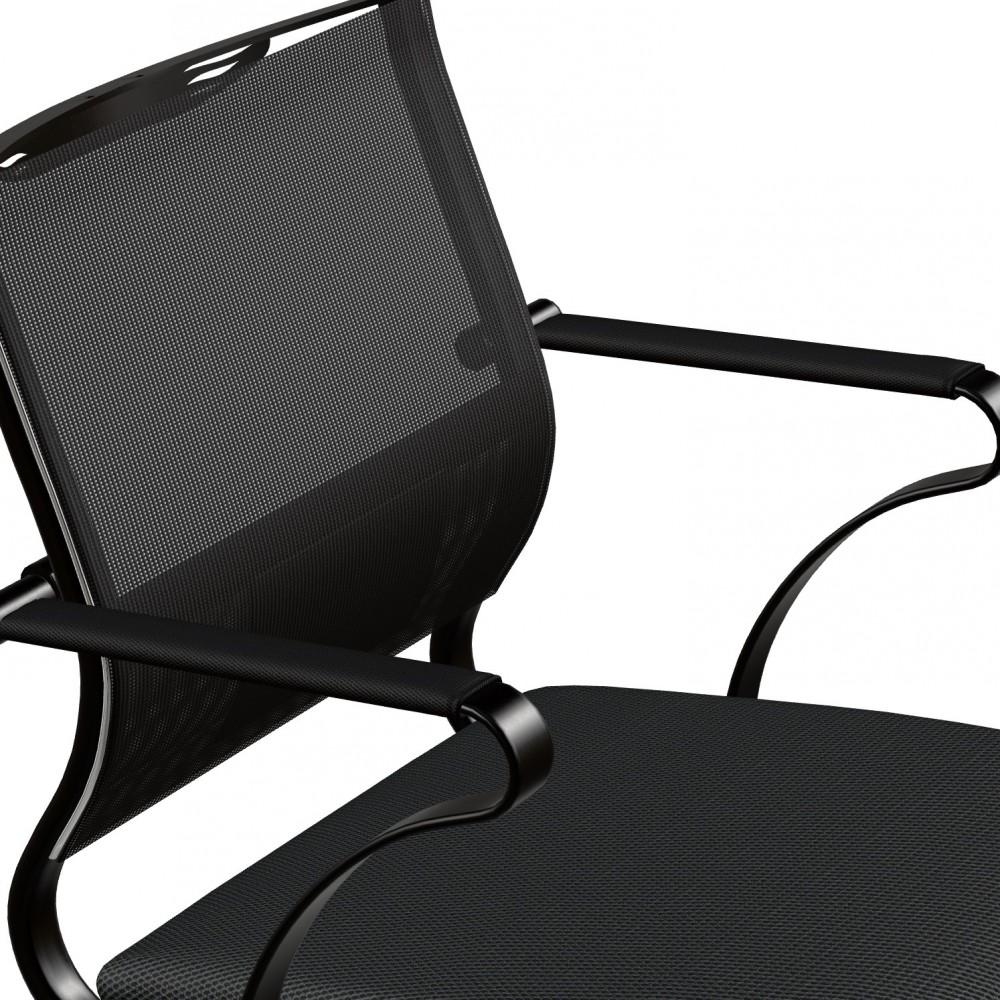 Chaise De Réunion Ergo Avec Cadre En Métal Et 4 Roues