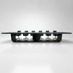 Grande Table De Réunion Laquée Noire Pour 20 Personnes