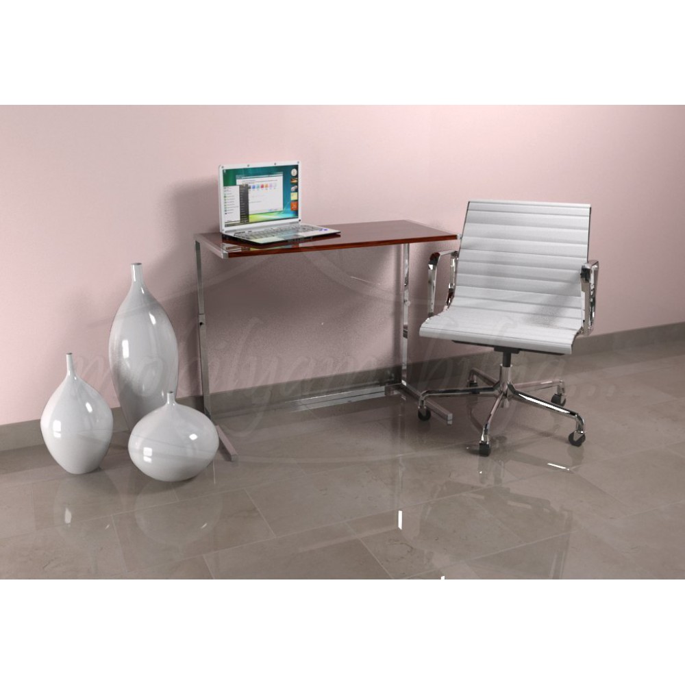 Clarissa Grand Bureau Pour Ordinateur Portable Noyer