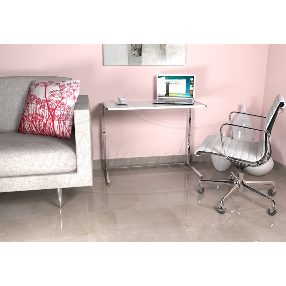 Clarissa Blanc Ordinateur Portable Grand Bureau