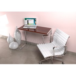 Clarissa Grand Bureau Pour Ordinateur Portable Noyer