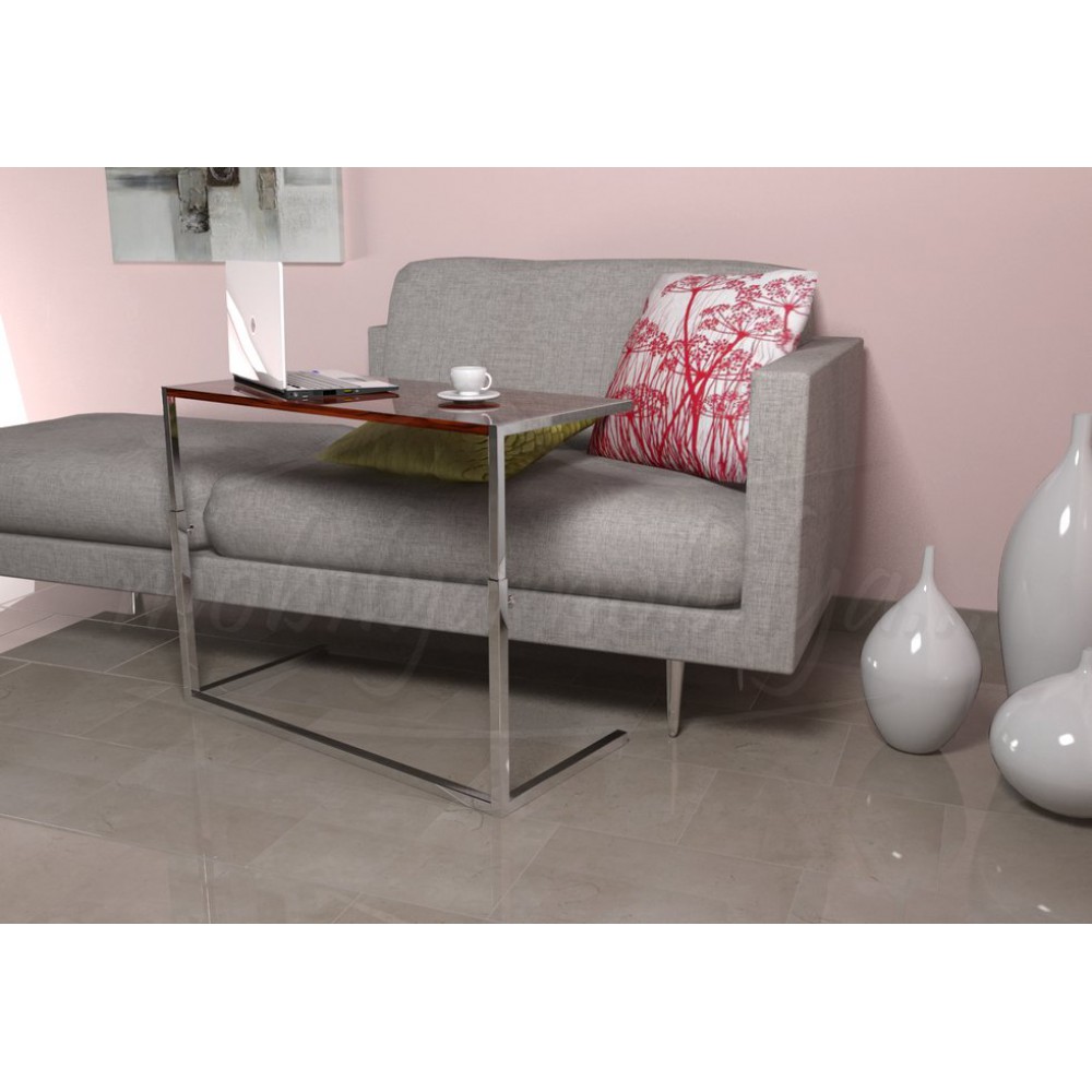 Clarissa Grand Bureau Pour Ordinateur Portable Noyer