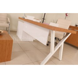 Captive Bamboo Chair Set Blanc