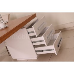 Captive Bamboo Chair Set Blanc