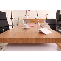 Chaise De Bureau Exécutif Canberra Bamboo White Line Tk.